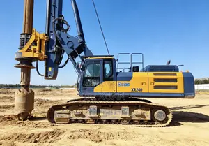Used XCMG XR240 Rotary Drilling Rig, Complete Tools