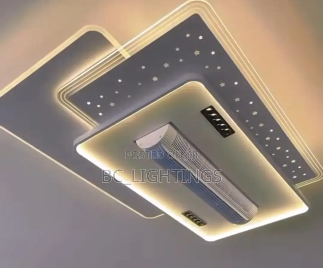 Modern Bladeless Ceiling Fan Light