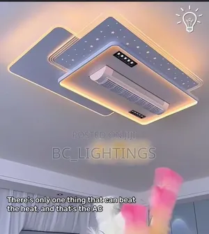 Modern Bladeless Ceiling Fan Light