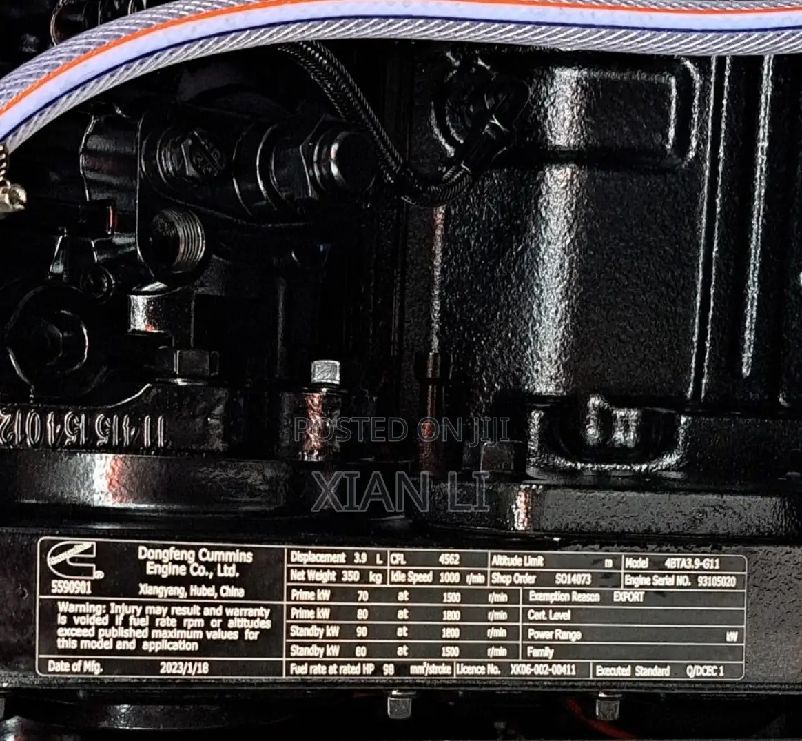 80kw Cummins Generator Set