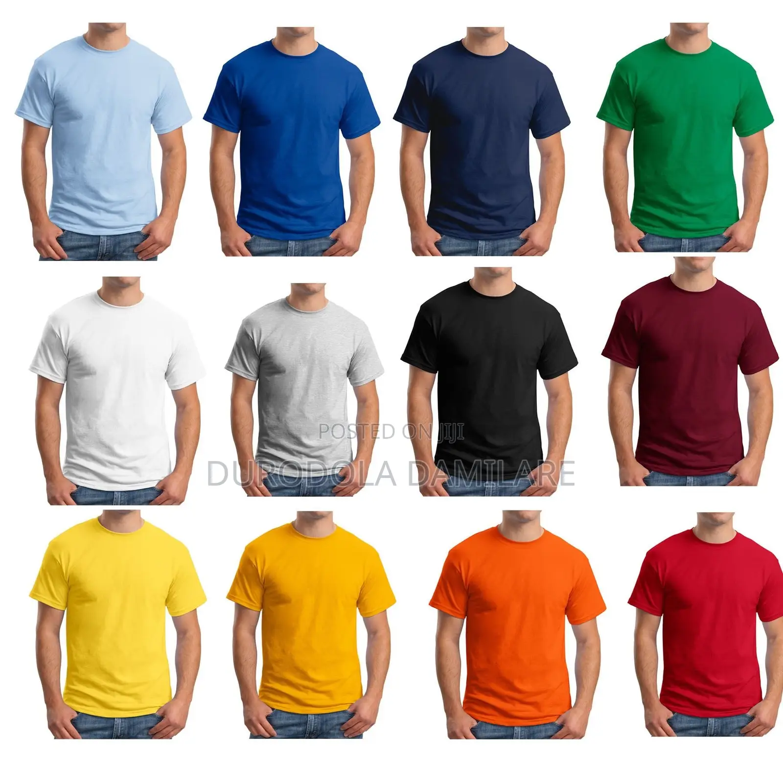 Plain Round Neck T-Shirt