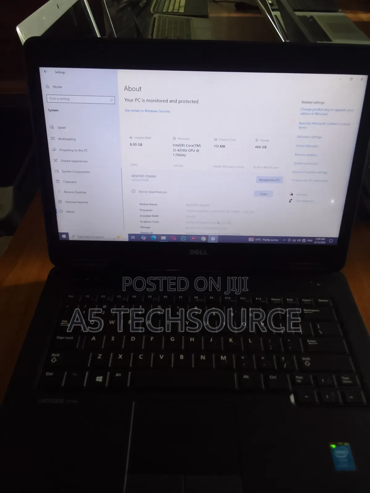 Laptop Dell Latitude E5440 8GB Intel Core i5 HDD 512GB