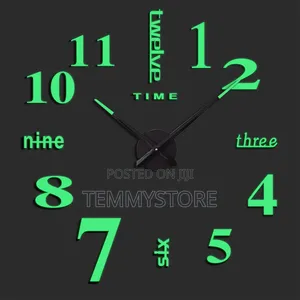 120cm Luminous 3D Wall Clock (Free Ibadan Delivery)