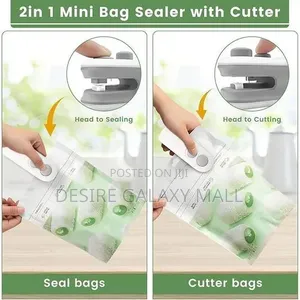 Mini Food Package Nylon Bag Heat Sealer With Cutter