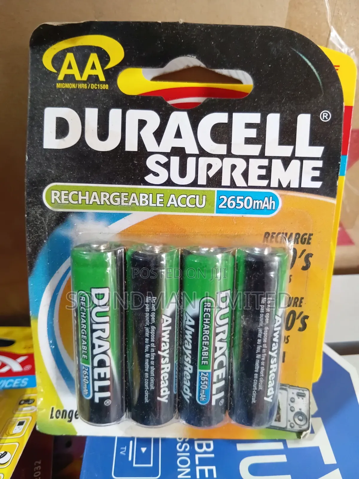 Duracell Rechargeable Battery AAA AA Plus