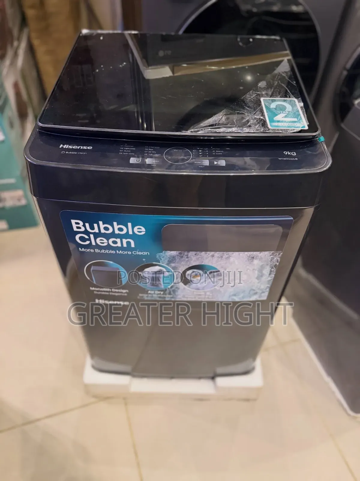 Hisense Top Loader Automatic Washing Machine 9kg