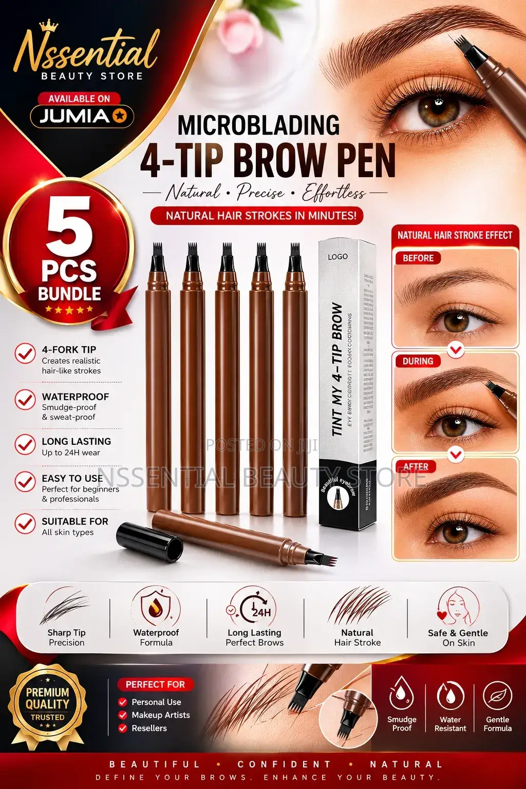 50 PCS of Microblading 4 Fork Pen at Distribution Price