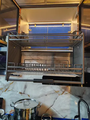 Pull-Down Kitchen Cabinet Dish Rack