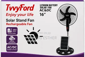 Rechargable and Solar Fan