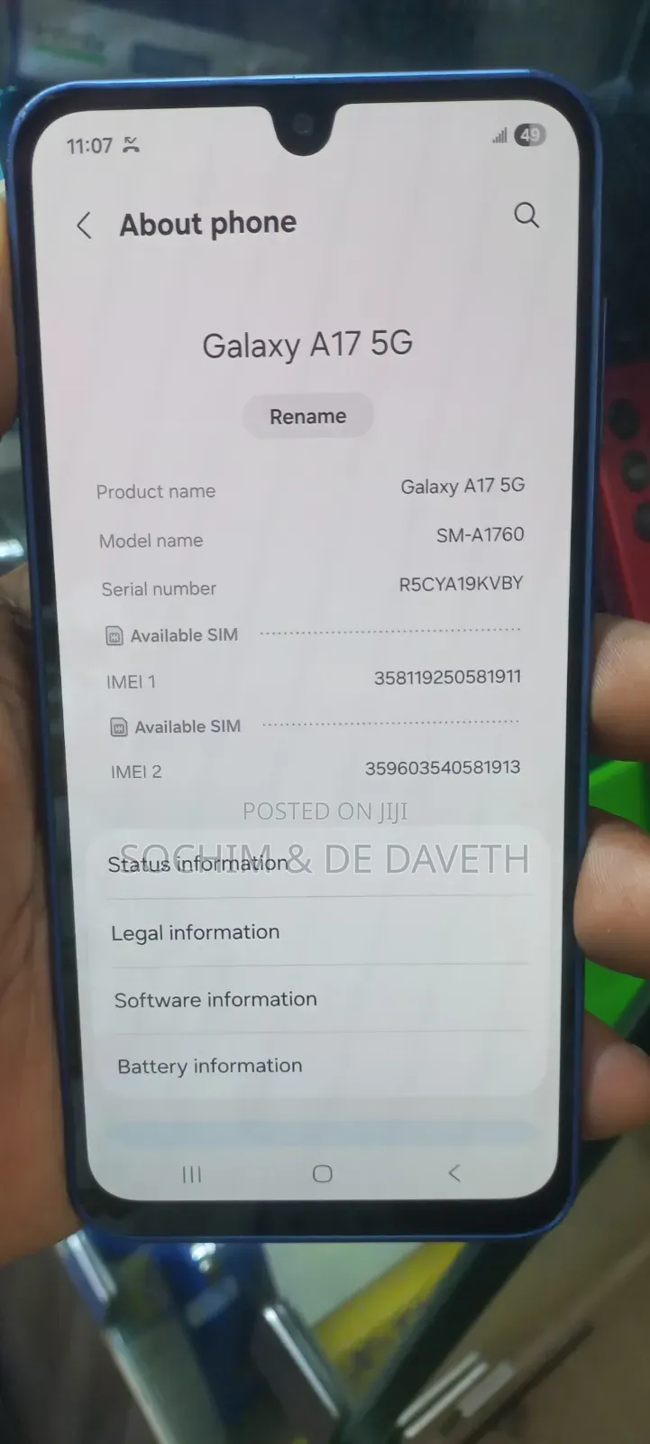 Samsung Galaxy A17 5G 128 GB Blue