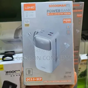 Lonio 50,000mah Pq50 Led Power Bank