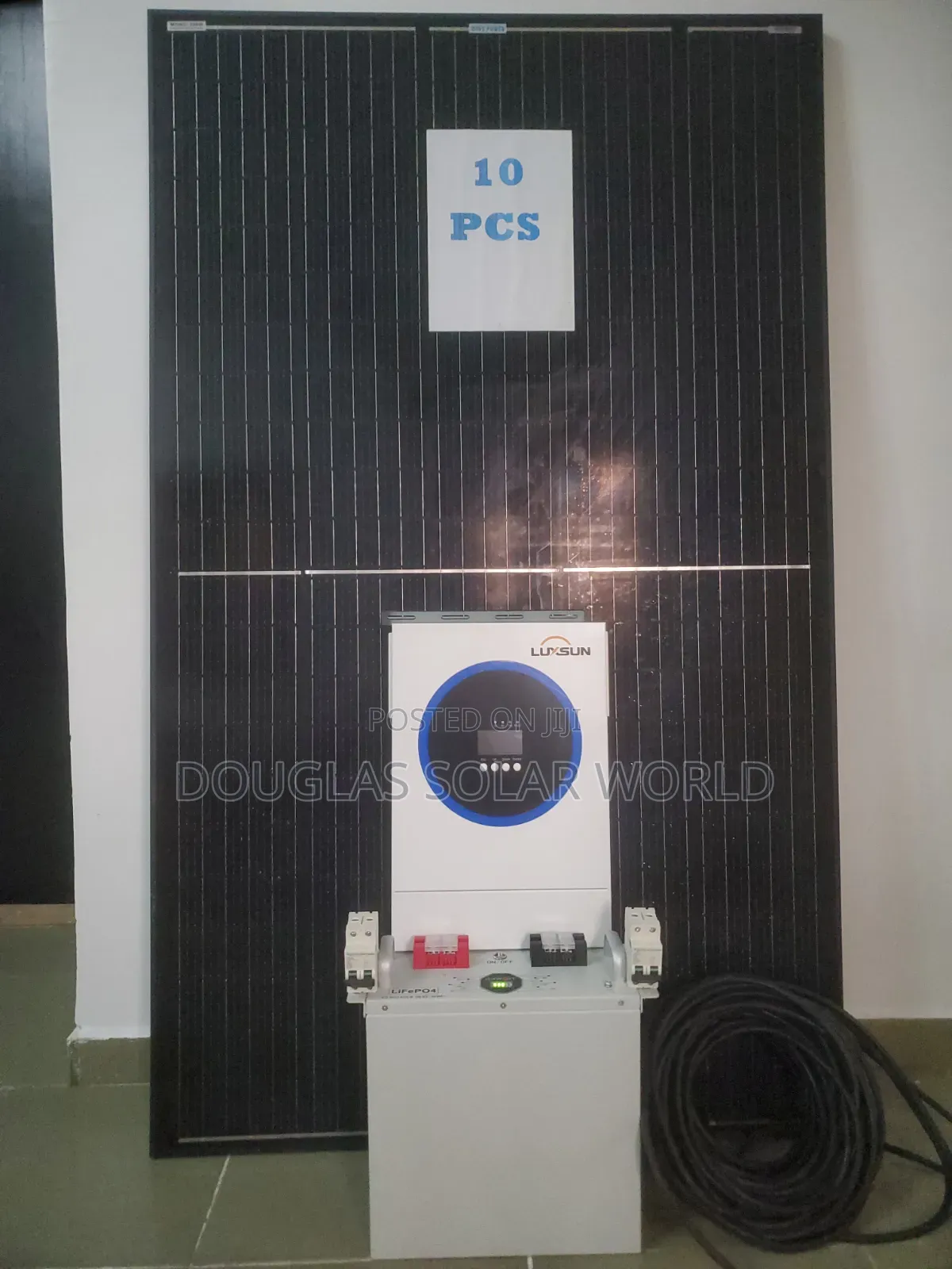 Lux Complete 24V Solar Set-Up With 10 Unit of Mono Solar Panel