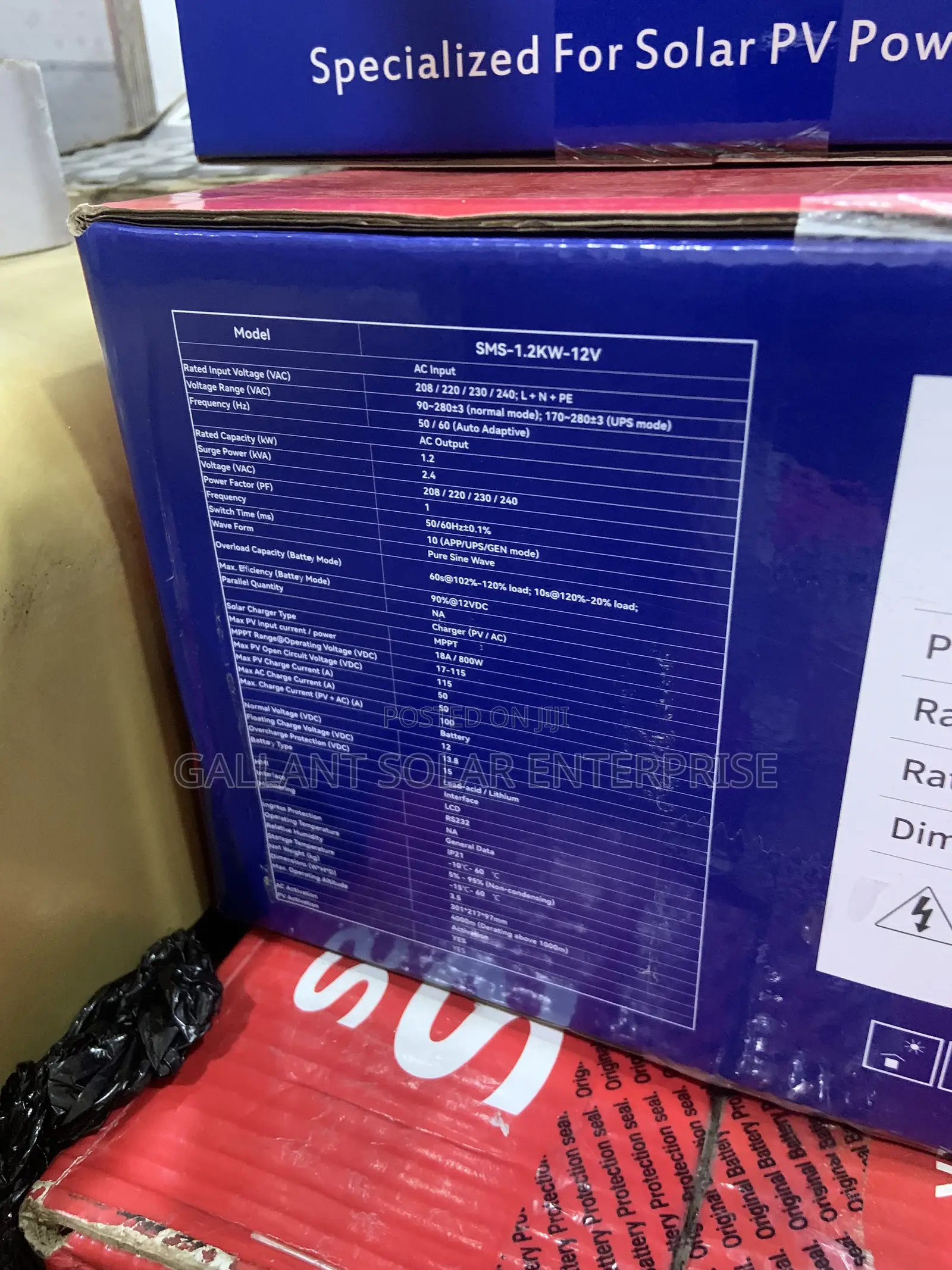 SMS Solar Inverter 1.2kva 12v