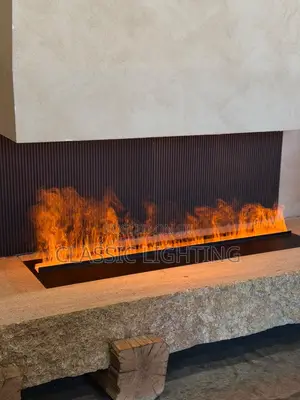 Ultra Thin Recessed 3D Holographic Electric Fireplace Smart Fireplace