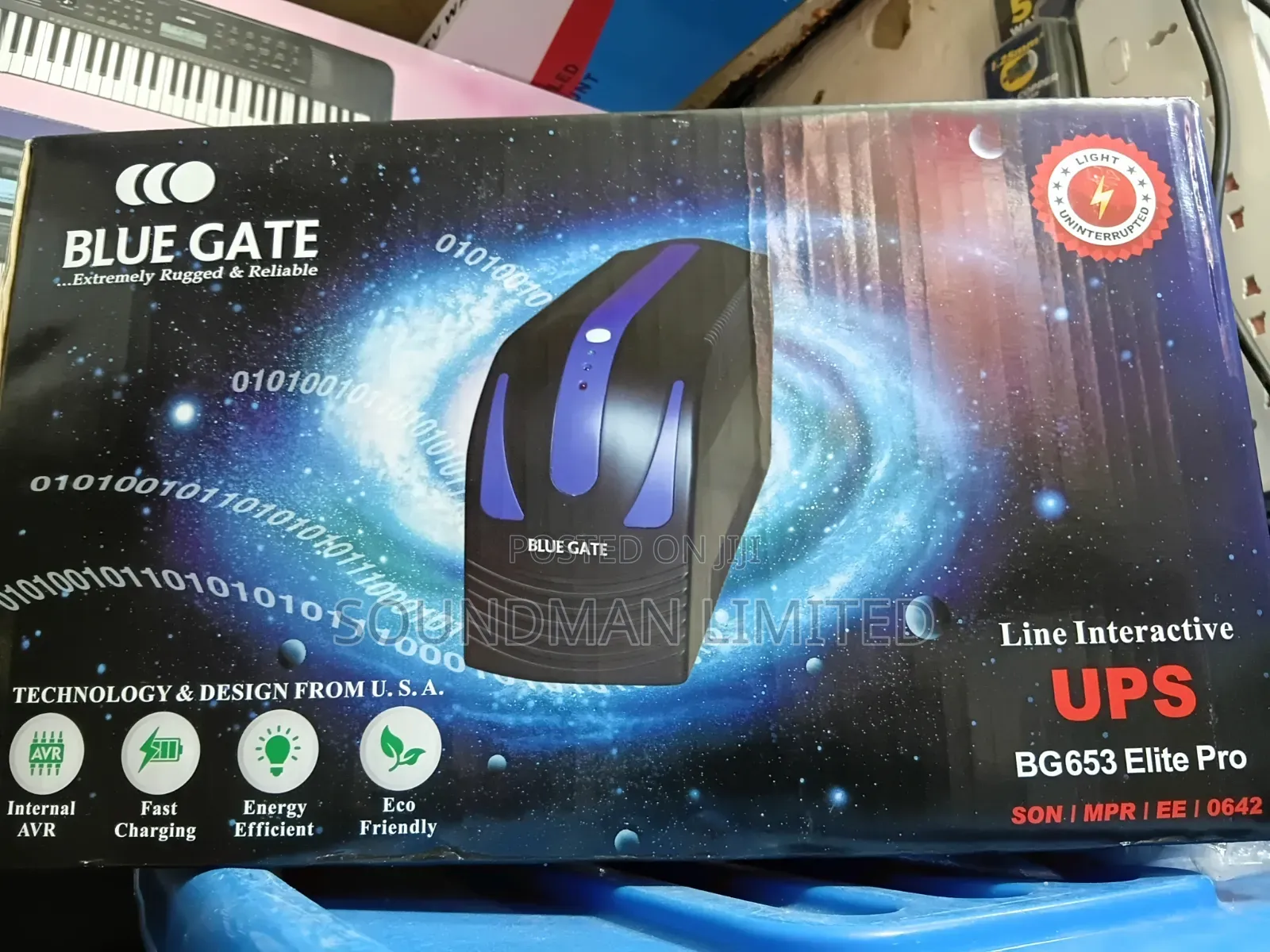 Bluegate 650va UPS Line Interactive BG653 Elite Pro