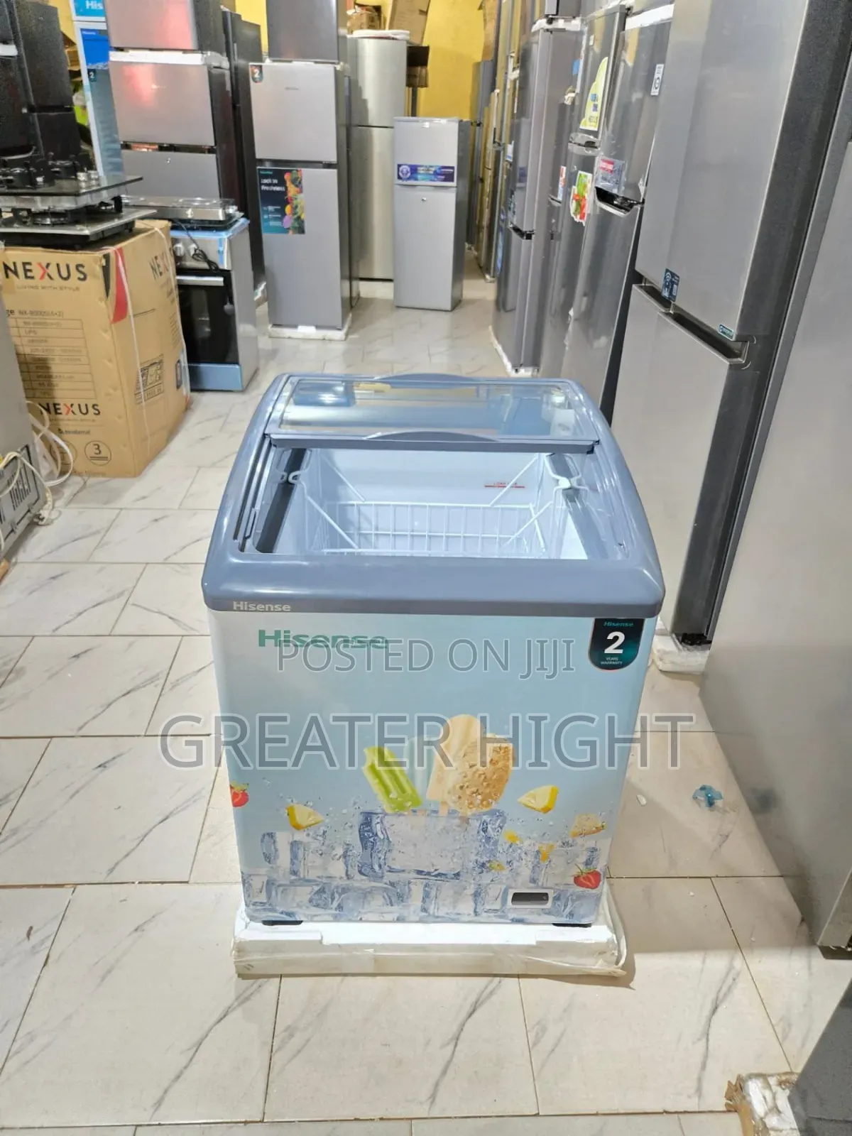 Hisense Display Freezer 
Gross Volume: 165l
