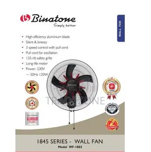 Binatone 18 Inches Heavy Duty Wall Fan | WF-1802