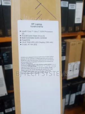New Laptop HP 15 8GB Intel Core Ultra 7 SSD 512GB