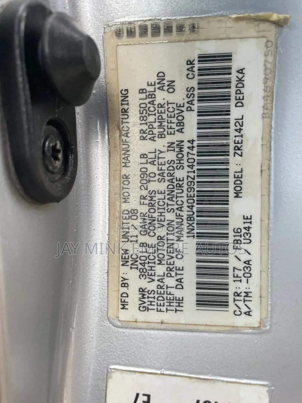 Toyota Corolla 2010 Silver