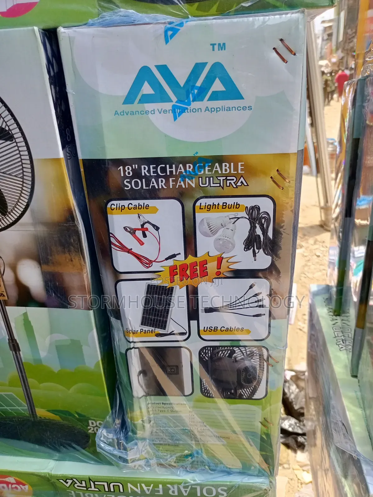 Solar Rechargeable Fan