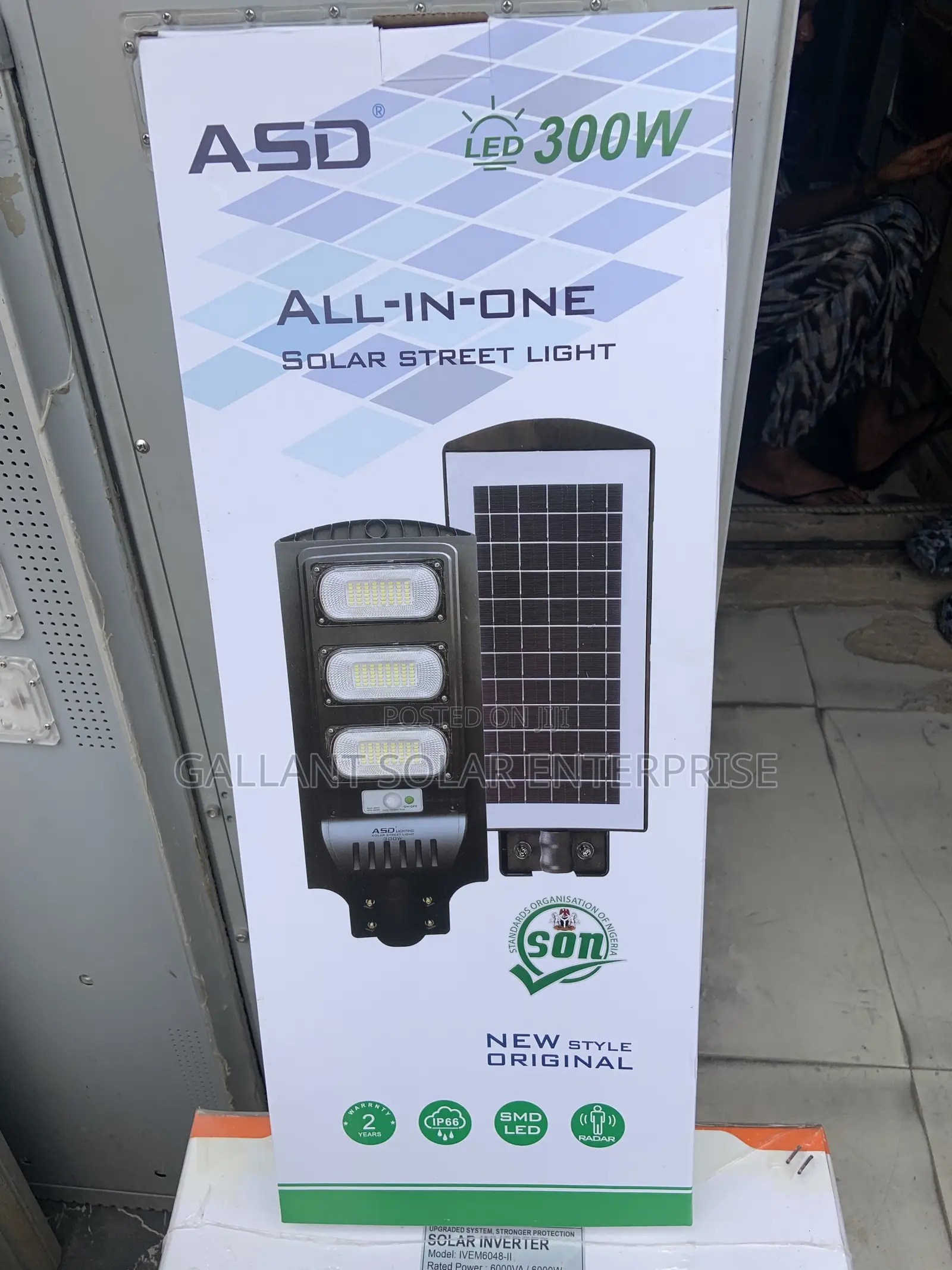 ASD Lighting All in One Solar Street Light