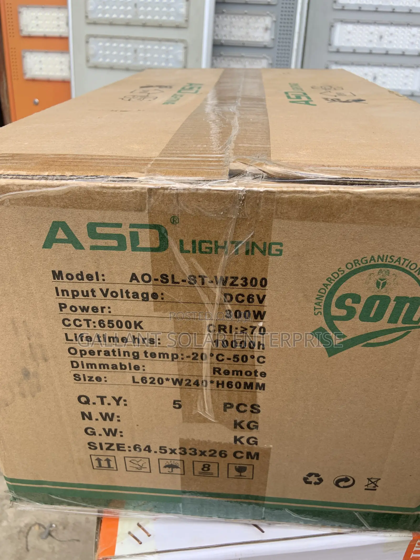 ASD Lighting All in One Solar Street Light
