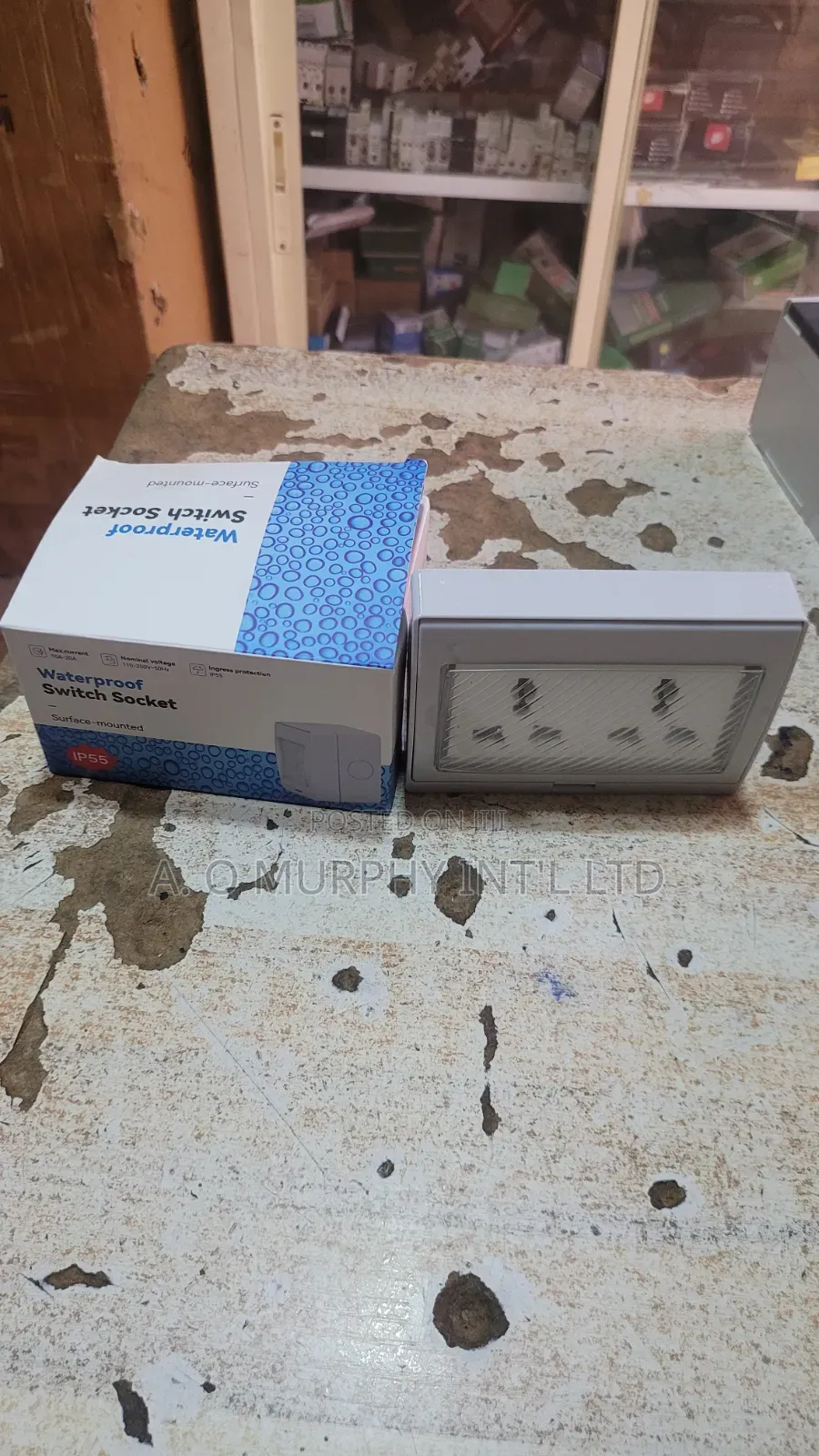 Electrical Waterproof Socket 13amps Double