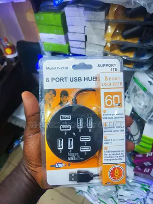8-Port USB 2.0 Hub (Model: P-2108)