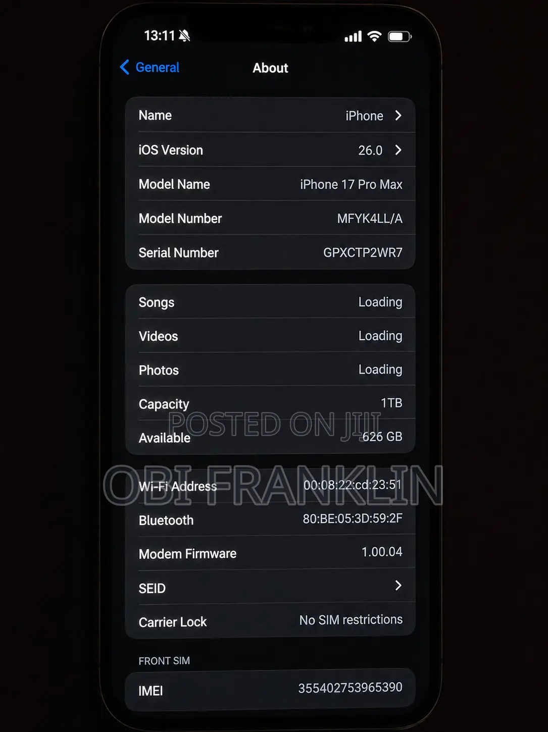 Apple iPhone 17 Pro Max 1 TB Bronze