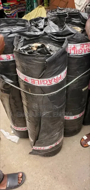 The Product in the Image Is a Roll of Heavy-Duty Black