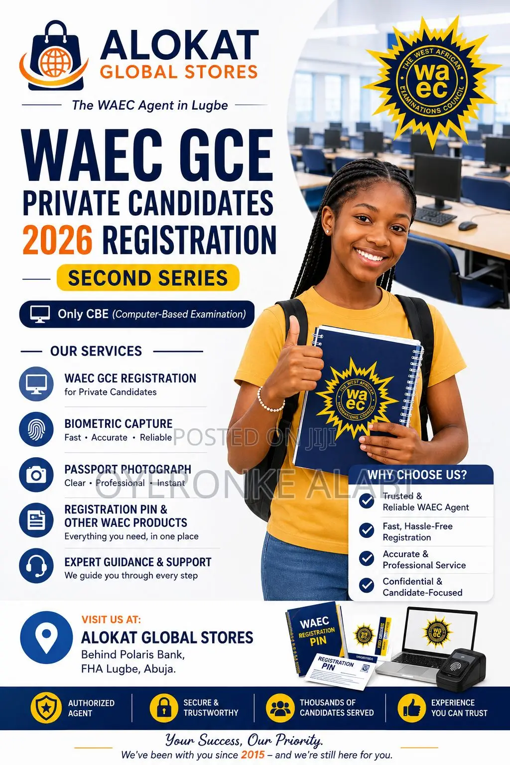 WAEC GCE Registration Centre, Lugbe.