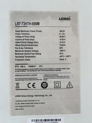 650w Longi Solar Panel 144