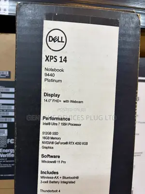 New Laptop Dell XPS 14 9440 16GB Intel Core Ultra 7 SSD 512GB