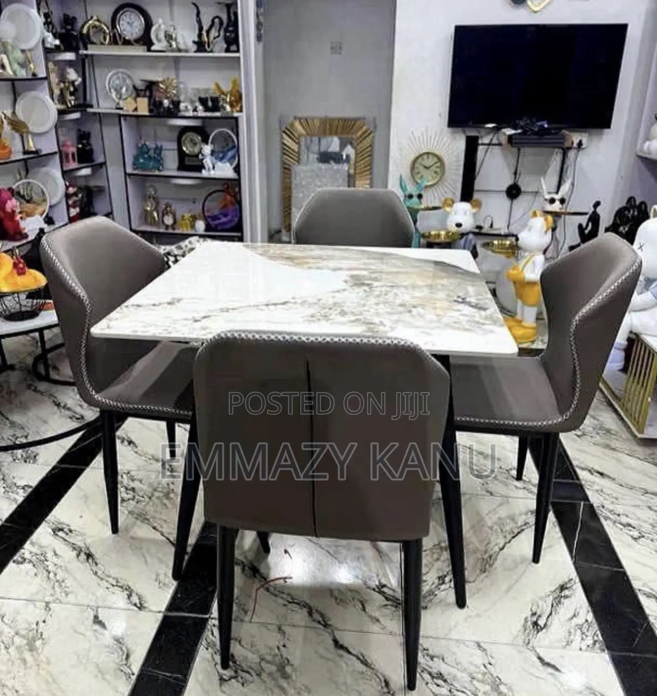 Quality by 4 Ceramic Top Dinning Table