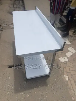 5ft Stainless Table With Back