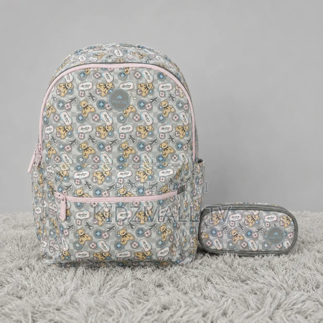 Glossy Bird School Backpack Set – Backpack Pencil Case
