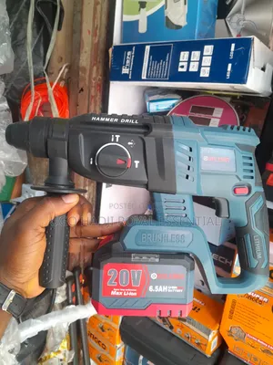 Heavy Duty Bolewei 20V Brushless Hammer Drill With 6.5Ah Battery