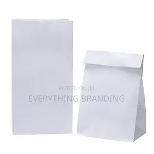 A4 White Kraft Paper Bag No Handle – Retail, Shopping Packaging