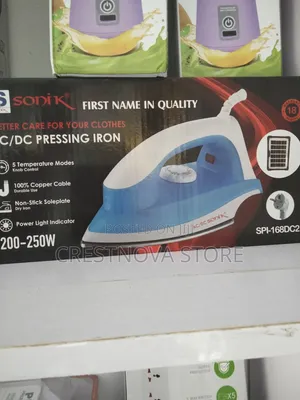 Sonik AC/Dc Inverter Friendly Solar Pressing Iron - 250w
