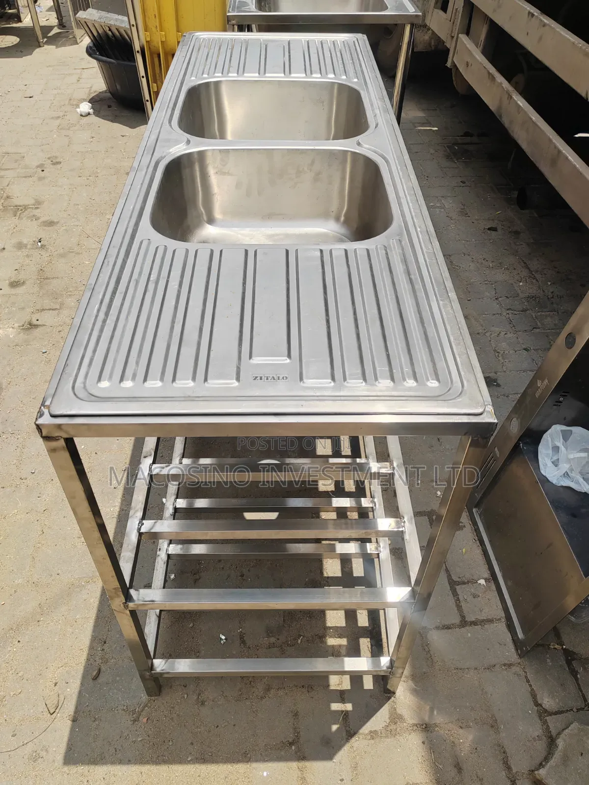 304 Stainless Industrial Sinks,