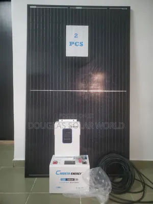 Complete 12V Solar Set-Up With 2 Unit of Mono Solar Panel
