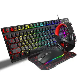 Gaming Four-Piece Gaming Combo Mouse Keyboard 4-Color