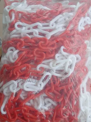 Caution Chain Red and White