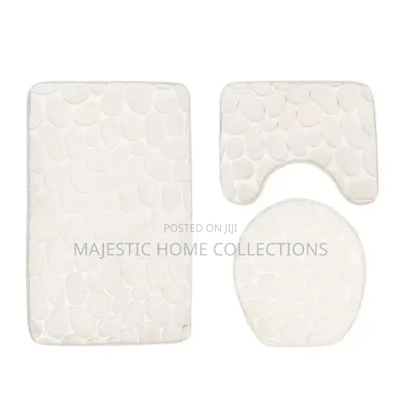 3-Piece Bathroom Floor Mat Set