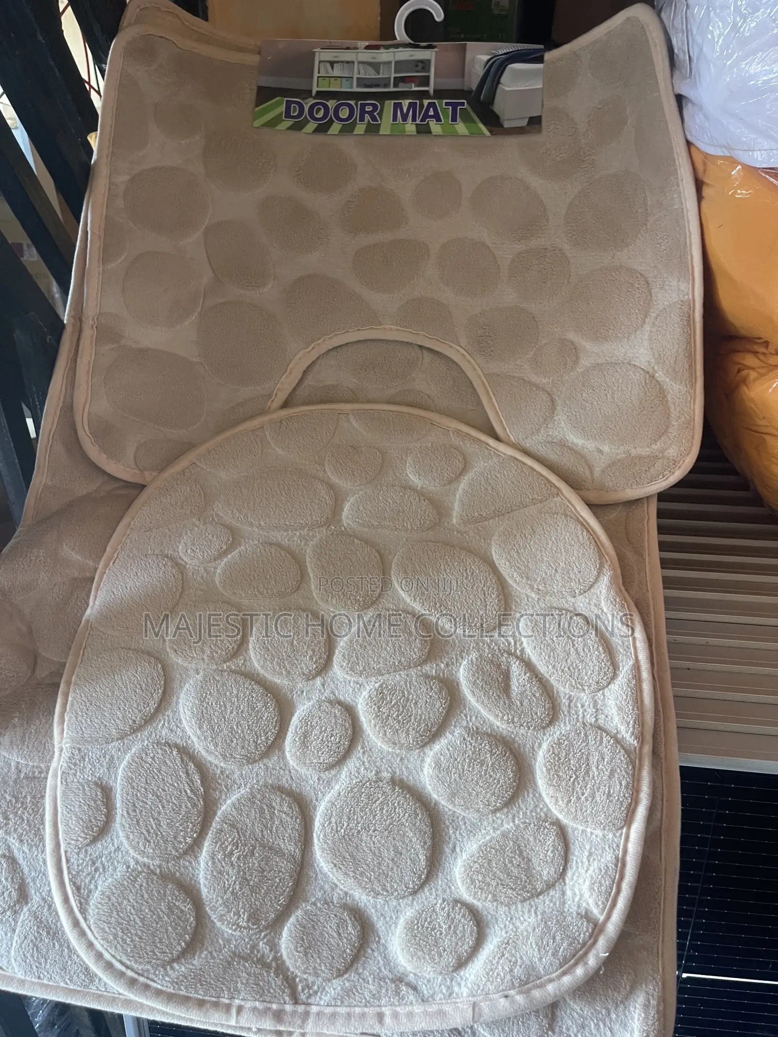 3-Piece Bathroom Floor Mat Set