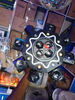 8arm Spider Light With Laser and Strobe Display 