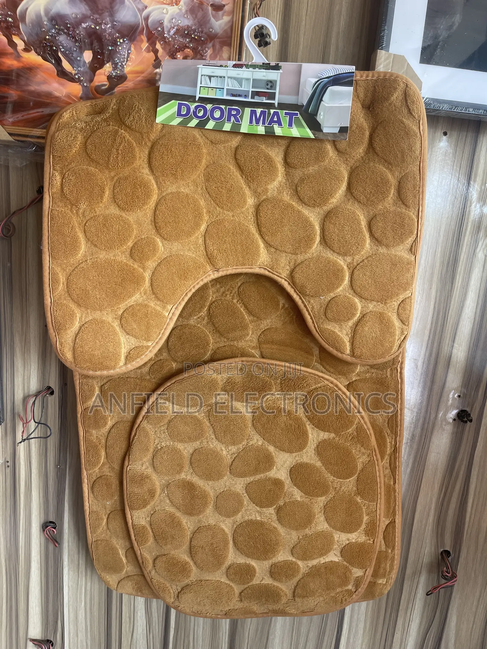 3-Piece Bathroom Floor Mat Set