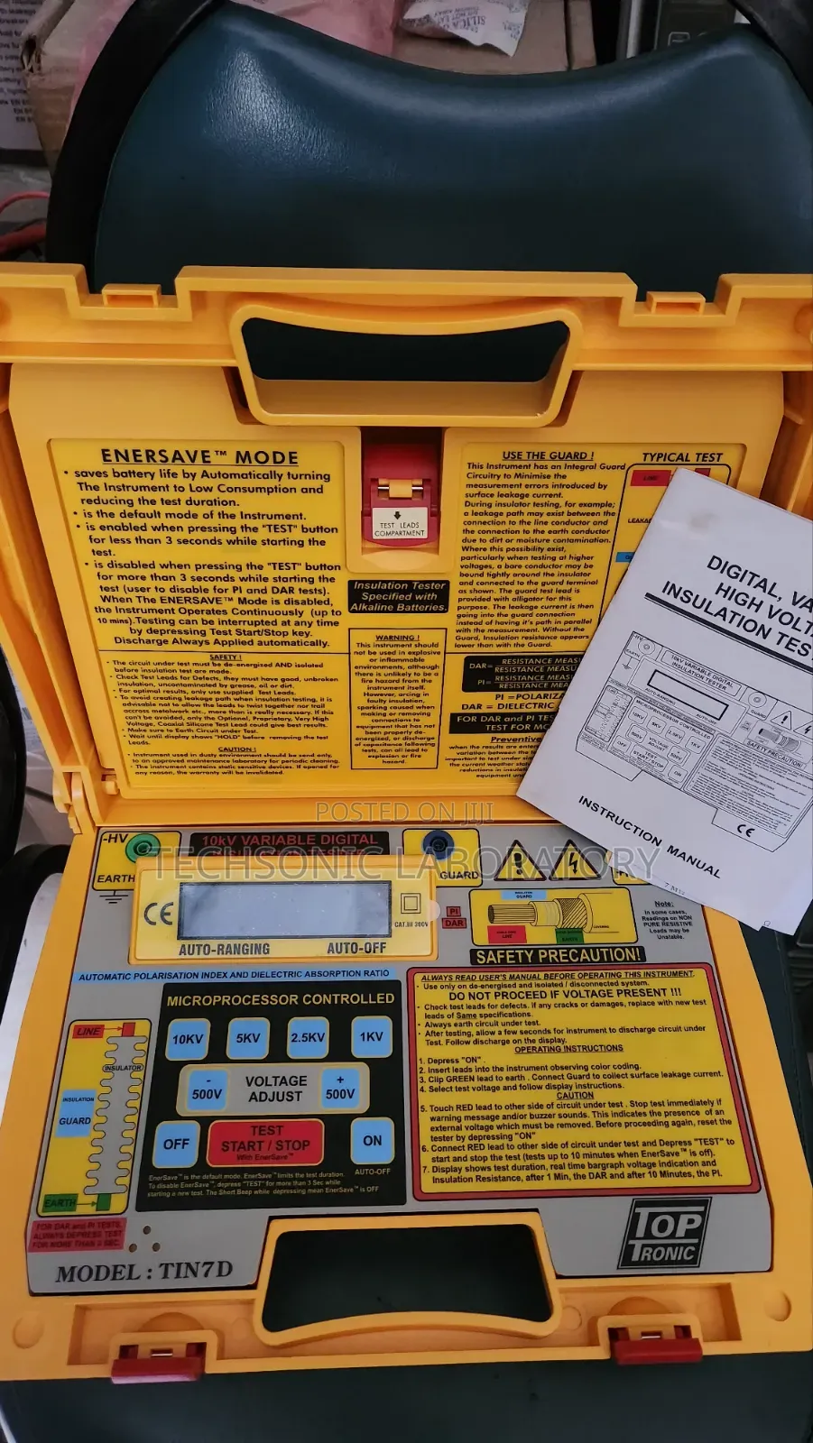 Top Tronic 10kv Digital Variable High Voltage Insulation Tester