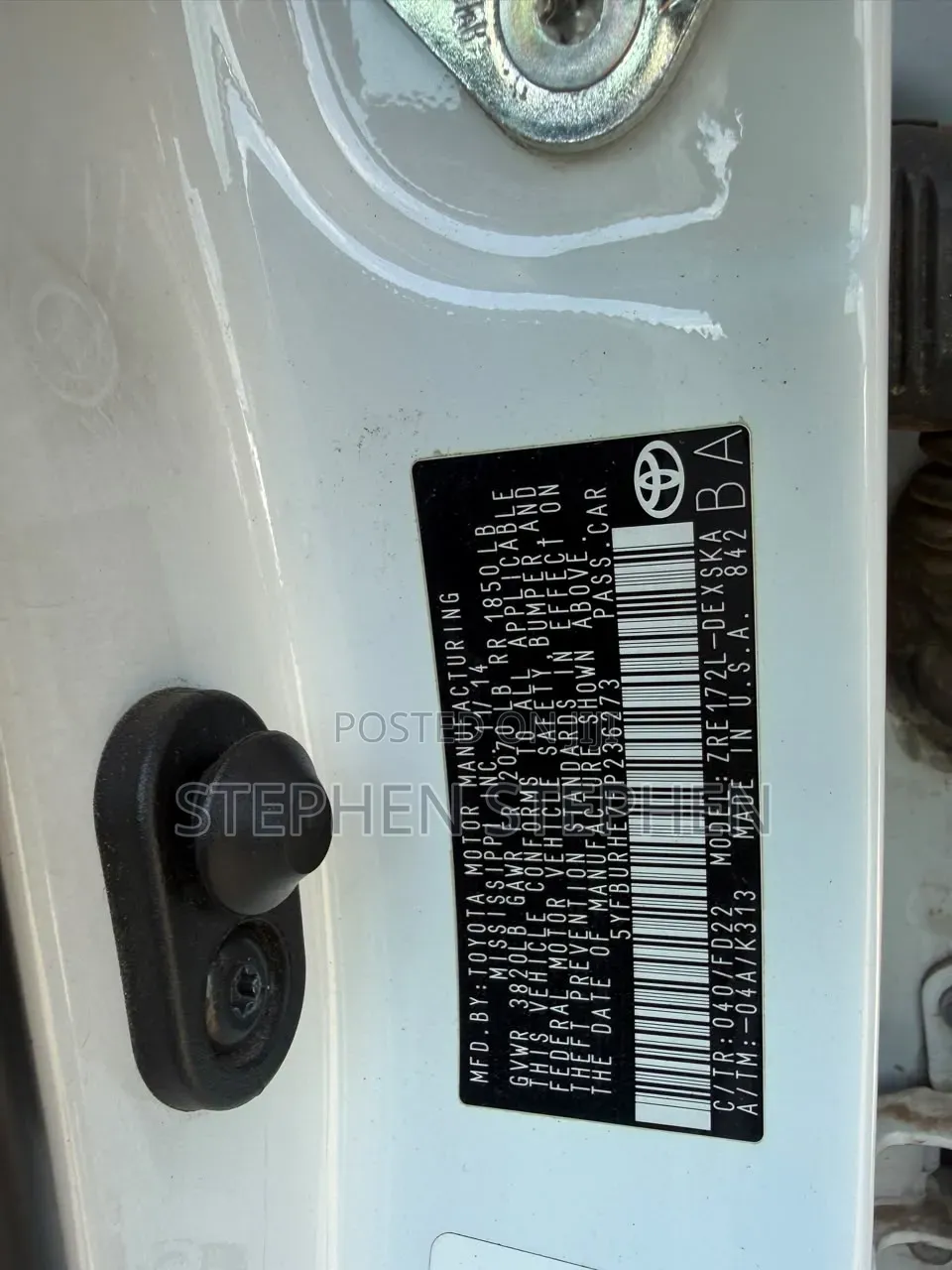 Toyota Corolla 2015 White