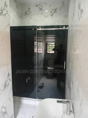 Shower Cubicle With Dark Gray Glass 10mm
